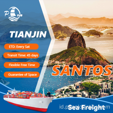 Pengiriman dari Tianjin ke Santos Brasil